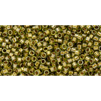 Бисер TOHO Treasure 11/0 TT-01-991 - Gold-Lined Olivine Chrysolite