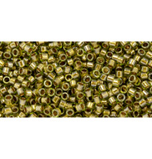 Бисер TOHO Treasure 11/0 TT-01-991 - Gold-Lined Olivine Chrysolite