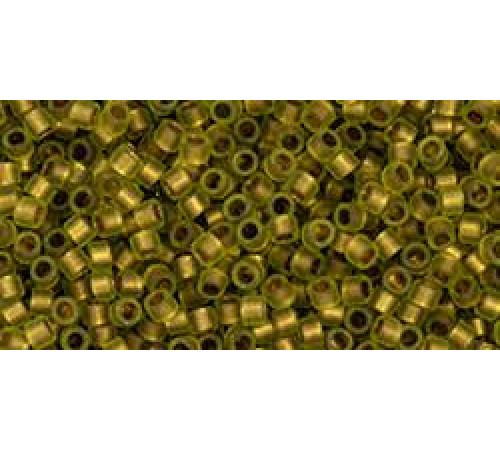 Бисер TOHO Treasure 11/0 TT-01-996FM - Frosted Gold-Lined Clover Rainbow