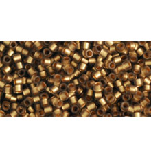 Бисер TOHO Treasure 11/0 TT-01-999FM - Frosted Gold-Lined Black Diamond Rainbow