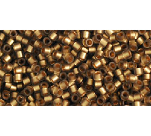 Бисер TOHO Treasure 11/0 TT-01-999FM - Frosted Gold-Lined Black Diamond Rainbow